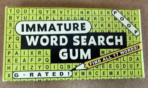 IMMATURE WORD SEARCH GAME GUM