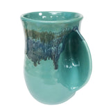 Clay in Motion - The Original Handwarmer Mug: Raging Rapids / Right Hand