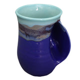 Clay in Motion - The Original Handwarmer Mug: Mystic Water / Right Hand