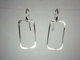 Ken’s handcrafted jewelry - Sterling Silver Earrings Small Rectangle
