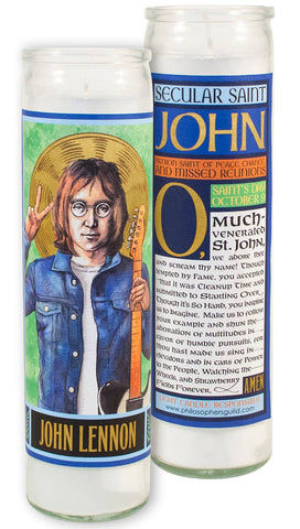 Unemployed Philosophers Guild - Lennon Secular Saint Candle