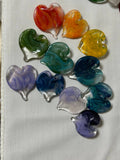 Terrapin Glass Gardens - Glass Hearts Hand sculpted made in USA: ASSORTED