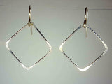 Ken’s handcrafted jewelry - Sterling Silver Earrings Large Square