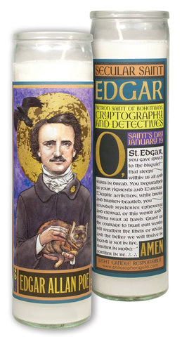 Unemployed Philosophers Guild - Edgar Allan Poe Secular Saint Candle
