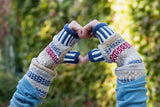 Solmate Socks - Fingerless Mittens: Raspberry