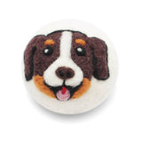 Ethical Global - Dogs: Eco Wool Dryer Balls Fair Trade: Dark Brown Dog