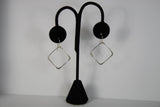 Ken’s handcrafted jewelry - Sterling Silver Earrings Large Square