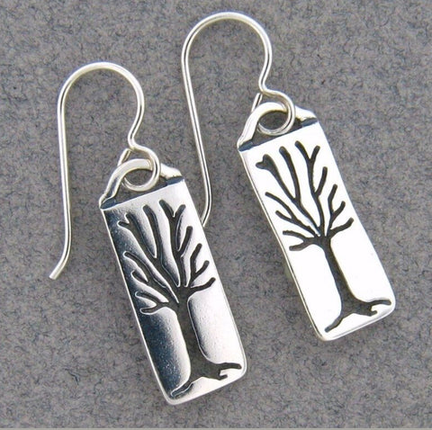 Rectangle Tree Earrings