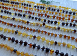 Amber Auksas - Raw Rounded Black Baltic Amber Necklace w/ Tag Cert GIA ♥️
