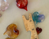 Terrapin Glass Gardens - Glass Hearts Hand sculpted made in USA: ASSORTED