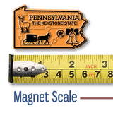 Pennsylvania - PA Small State Magnet, Collectible Made USA