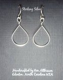 Ken’s handcrafted jewelry - Sterling Silver Earrings Small Fat Twist