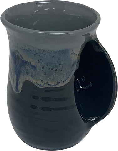 Clay in Motion - The Original Handwarmer Mug: Stormy Night / Right Hand