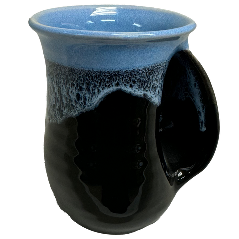 Clay in Motion - The Original Handwarmer Mug: Lava Foam / Right Hand