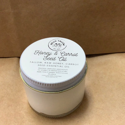 Honey and Carrot Seed Oil Moisturizer by Local Artist Aaron Fink