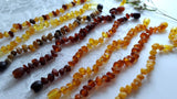 Amber Auksas - Raw Multi Baltic Amber Bracelet w/ Tag & Certificate ♥️ GIA: Four & a half inches