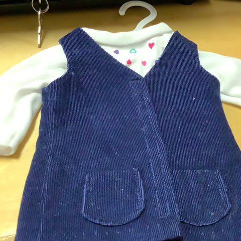 2 pc jumper with top by carol for American girl doll