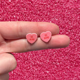 Sona Studio - Be Mine Candy Heart Earrings