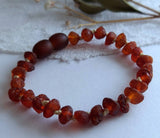 Amber Auksas - Raw Cognac Baltic Amber Bracelet w/ Tag Certificate ♥️ GIA
