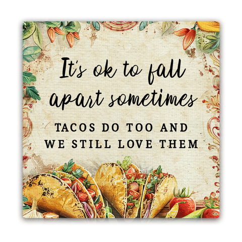 Tipsy Coasters & Gifts - It's OK to Fall Apart Sometimes Mini Masterpiece Magnet