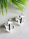 Sosie Designs - #1901 Sterling Silver Anchor Studs (9x10mm)
