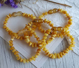 Amber Auksas - Raw Butter Baltic Amber Bracelet w/ Tag & Cert ♥️ GIA