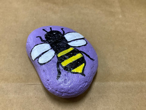 Hand-painted Bumble Bee by Local Artist Cecelia