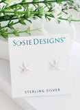 Sosie Designs - #1312 Silver Textured Starfish Studs