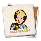 Tipsy Coasters & Gifts - Betty White stay golden coaster: Ceramic