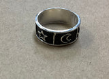 Costello International - Designer Silver Unisex  Band Rings