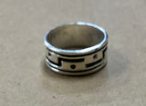 Costello International - Designer Silver Unisex  Band Rings