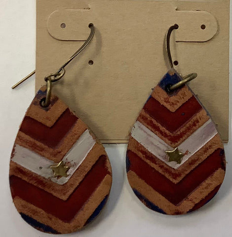 #166 Bandana Girl Earrings
