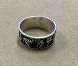 Costello International - Designer Silver Unisex  Band Rings