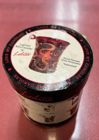 Bejeweled Lighted Mini Candle by Lolita