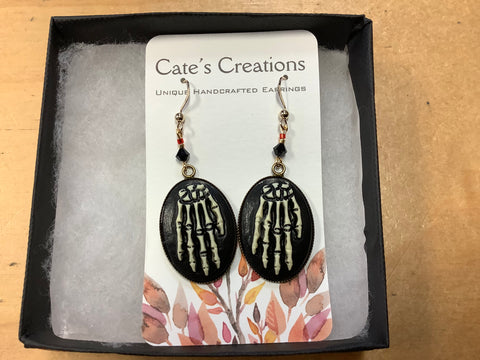 Skull Hand Earrings