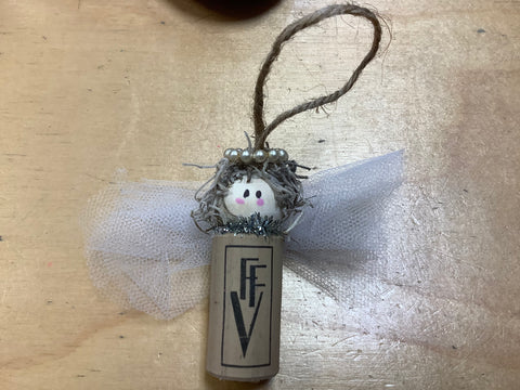 Wine Cork Angel by Cecelia