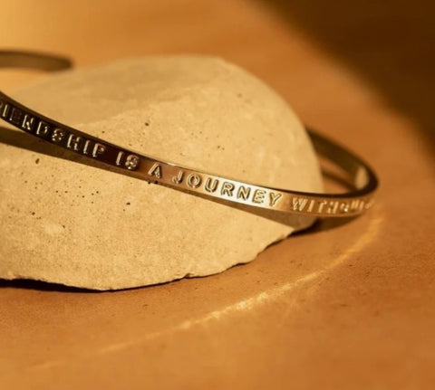 A True Friendship Is A Journey Without An End
Mantraband Gold