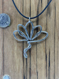The Artist Jay - Lotus Flower: Pendant / 20 inch silver cord