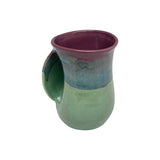 Clay in Motion - The Original Handwarmer Mug: Cobalt Canyon / Right Hand