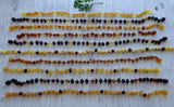 Amber Auksas - Raw Rounded Black Baltic Amber Necklace w/ Tag Cert GIA ♥️