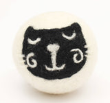 Ethical Global - Cats: Eco 100% New Zealand Wool Dryer Balls Fair Trade: Orange Cat
