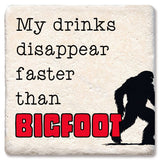 Tipsy Coasters & Gifts - Coaster My Drinks Disappear Faster: Ceramic