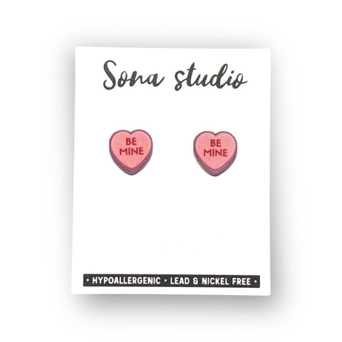 Sona Studio - Candy Heart Earrings (Be Mine)