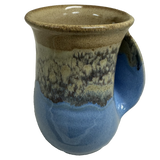 Clay in Motion - The Original Handwarmer Mug: Sandy Beach / Right Hand
