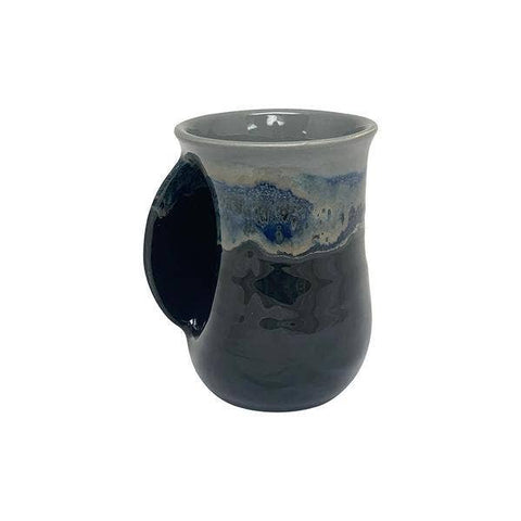 Clay in Motion - The Original Handwarmer Mug: Stormy Night / Left Hand