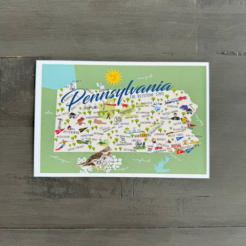 Galleyware - Pennsylvania 4" x 6" Postcard