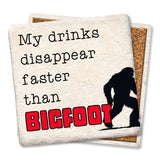 Tipsy Coasters & Gifts - Coaster My Drinks Disappear Faster: Ceramic