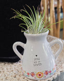 Artisan Bud Vase. You are so Loved. Natural Life.