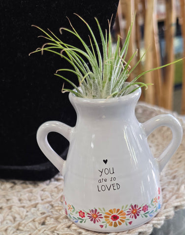 Artisan Bud Vase. You are so Loved. Natural Life.