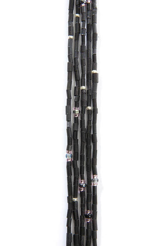 Swahili African Modern Black 26" Zulugrass Single Strands from The Leakey Collection (one per purchase)